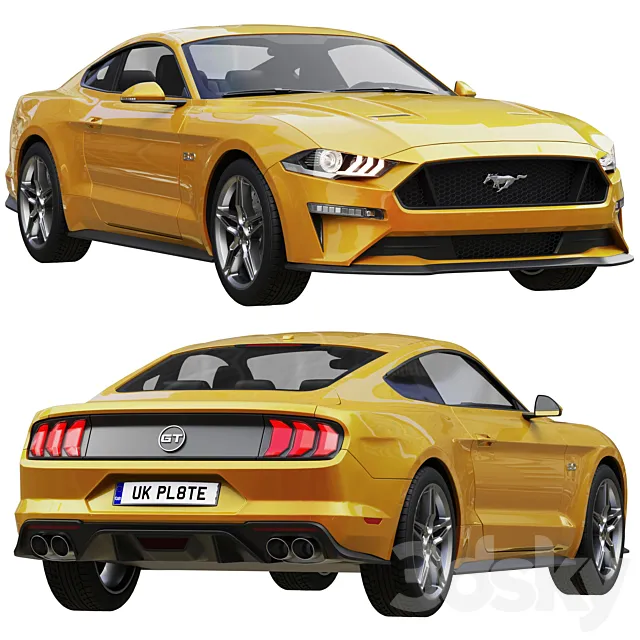 Ford Mustang GT 2020 3D Model