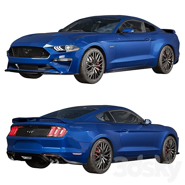 Ford Mustang GT 3D Model