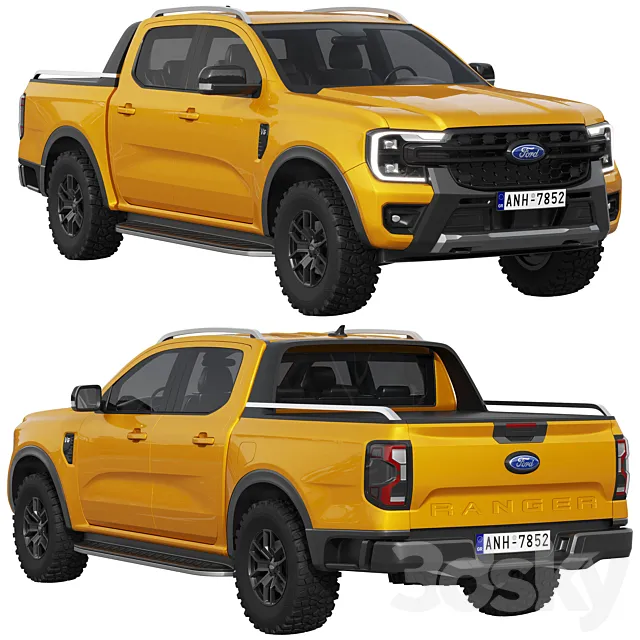 Ford Ranger Wildtrak 2023 3D Model