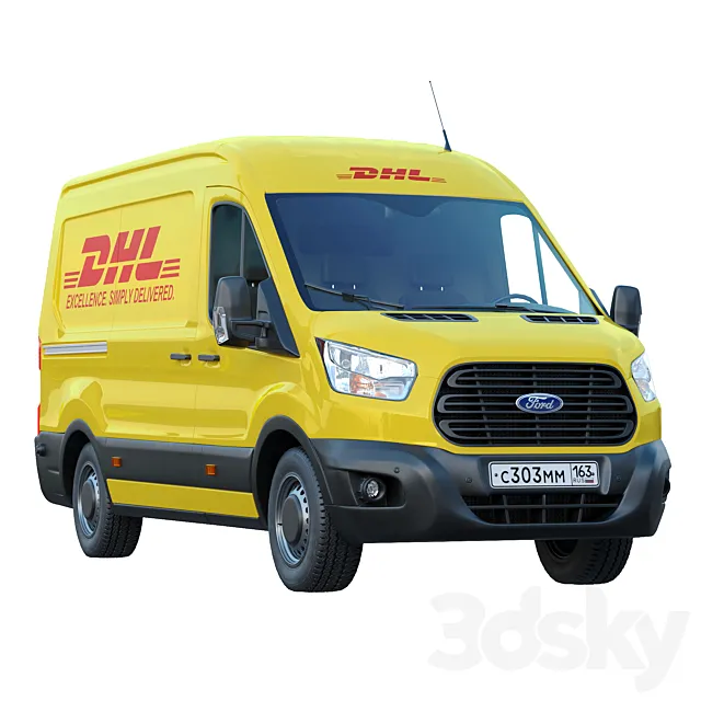 Ford Transit DHL 3DModel