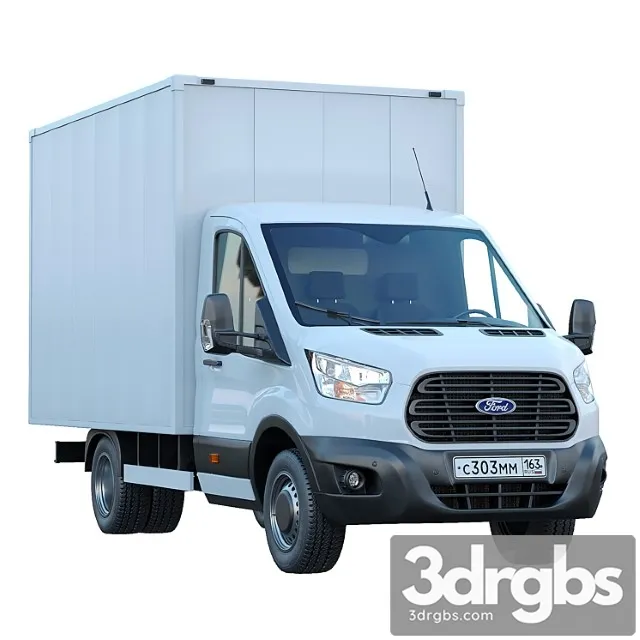 Ford Transit Manufactured Goods Van 3D Model Free