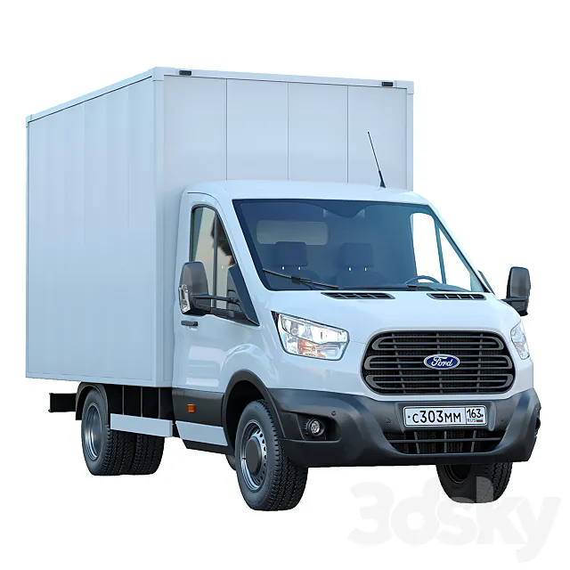 Ford Transit manufactured goods van 3DModel
