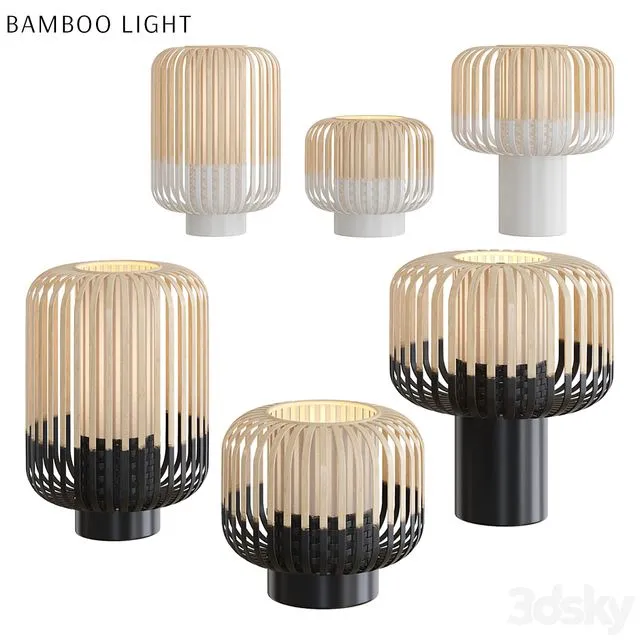 Forestier Bamboo Table Lamp 3D Model