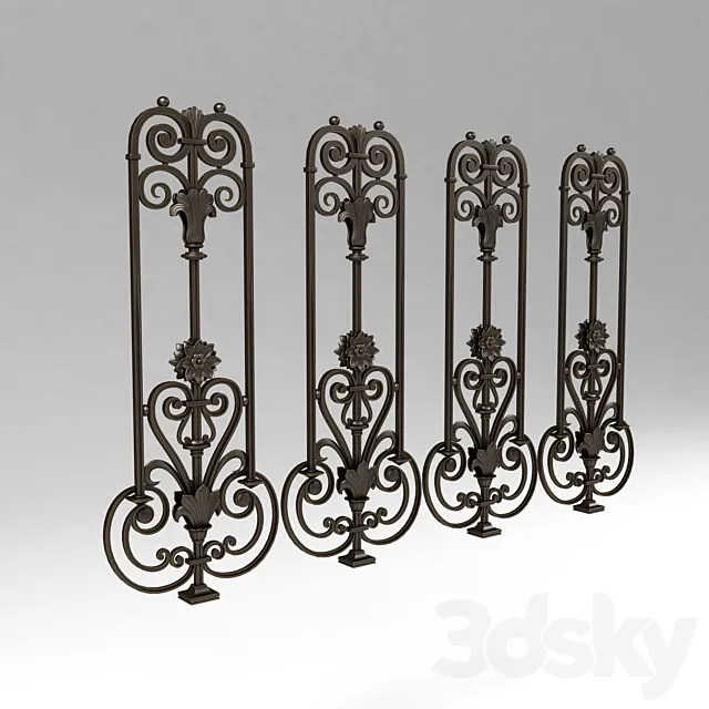 Forged baluster 22 3D Model