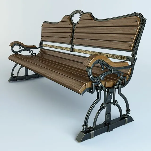 Forged bench 3D Model