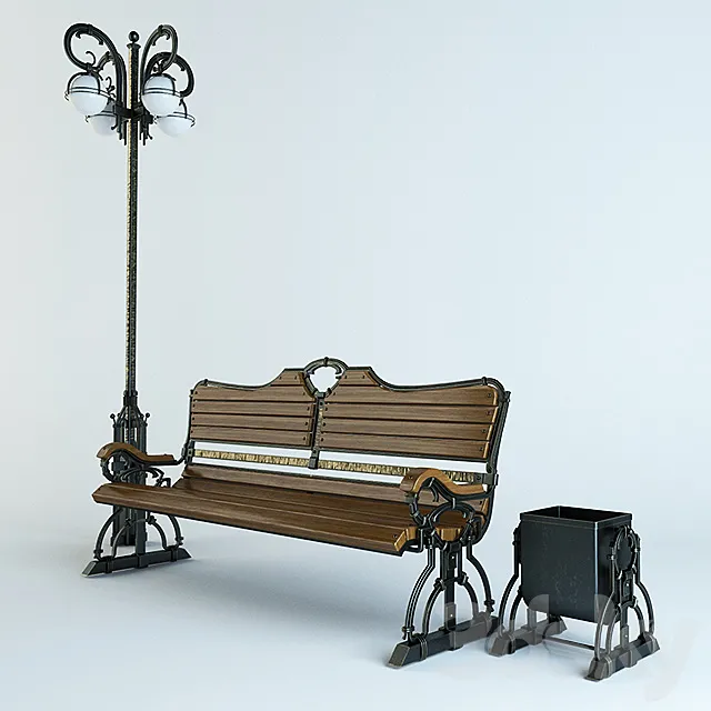 Forged bench 3DModel
