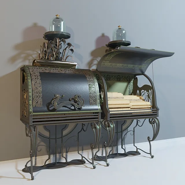 Forged dovnitsa in the classical style. 3D Model