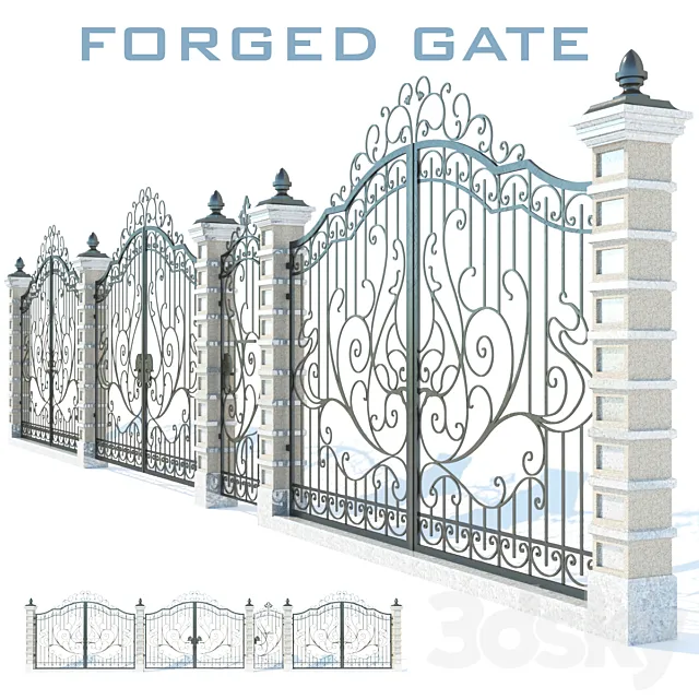 FORGED ENTRANCE GATE ?1 3DModel