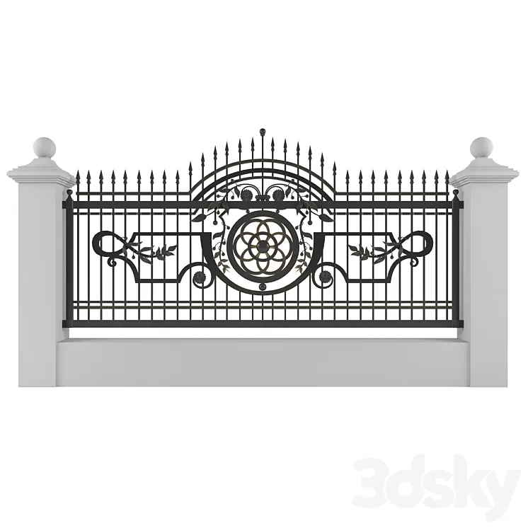Forged fence 22 3D Model