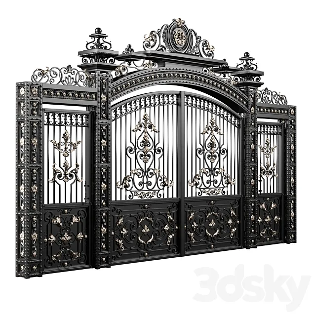 Forged gates 3D Model