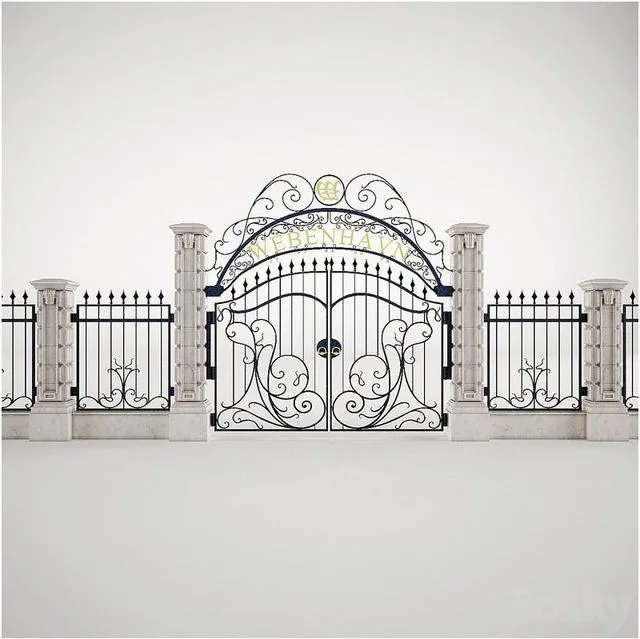 Forged gates + fence Free Download