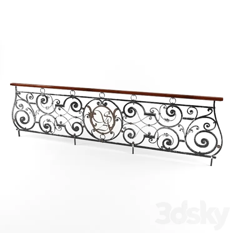 forged railing 3D Model