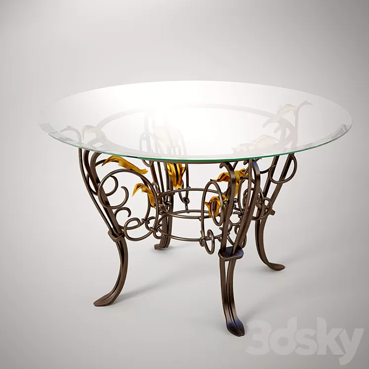 Forged table. 3D Model