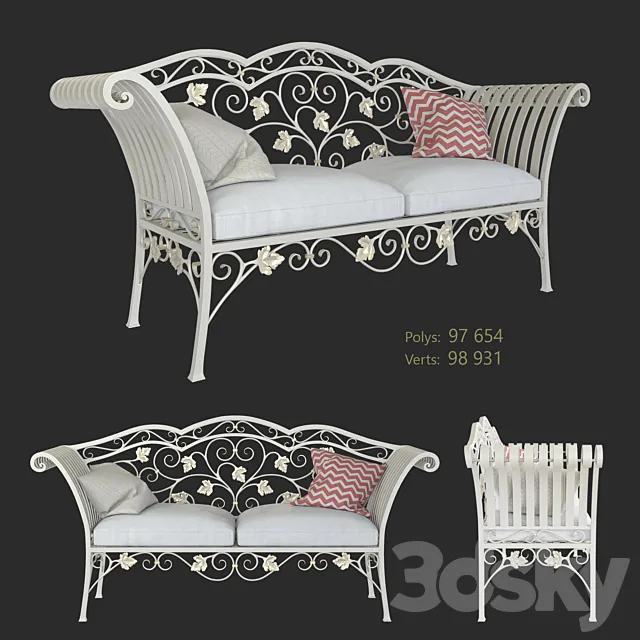 forged_bench 3D Model
