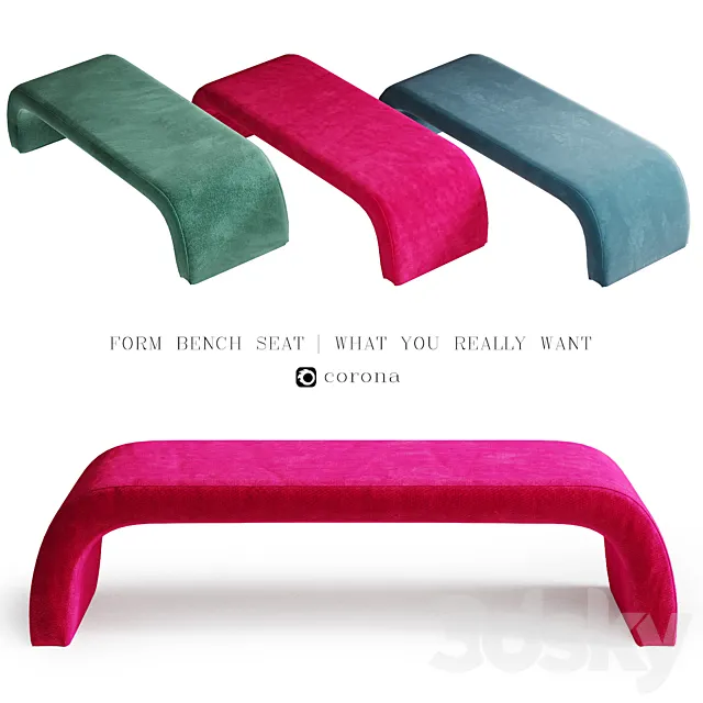 Form Bench Seat 3DModel