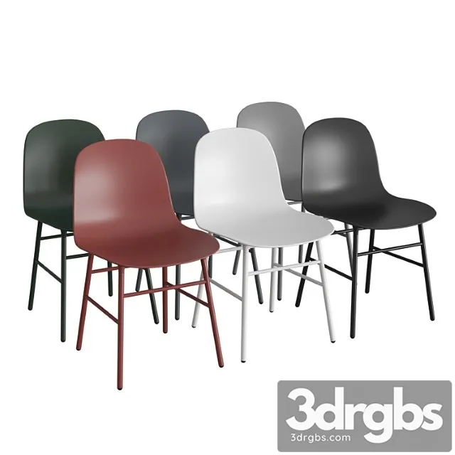 Form chair steel 2 3D Model Free