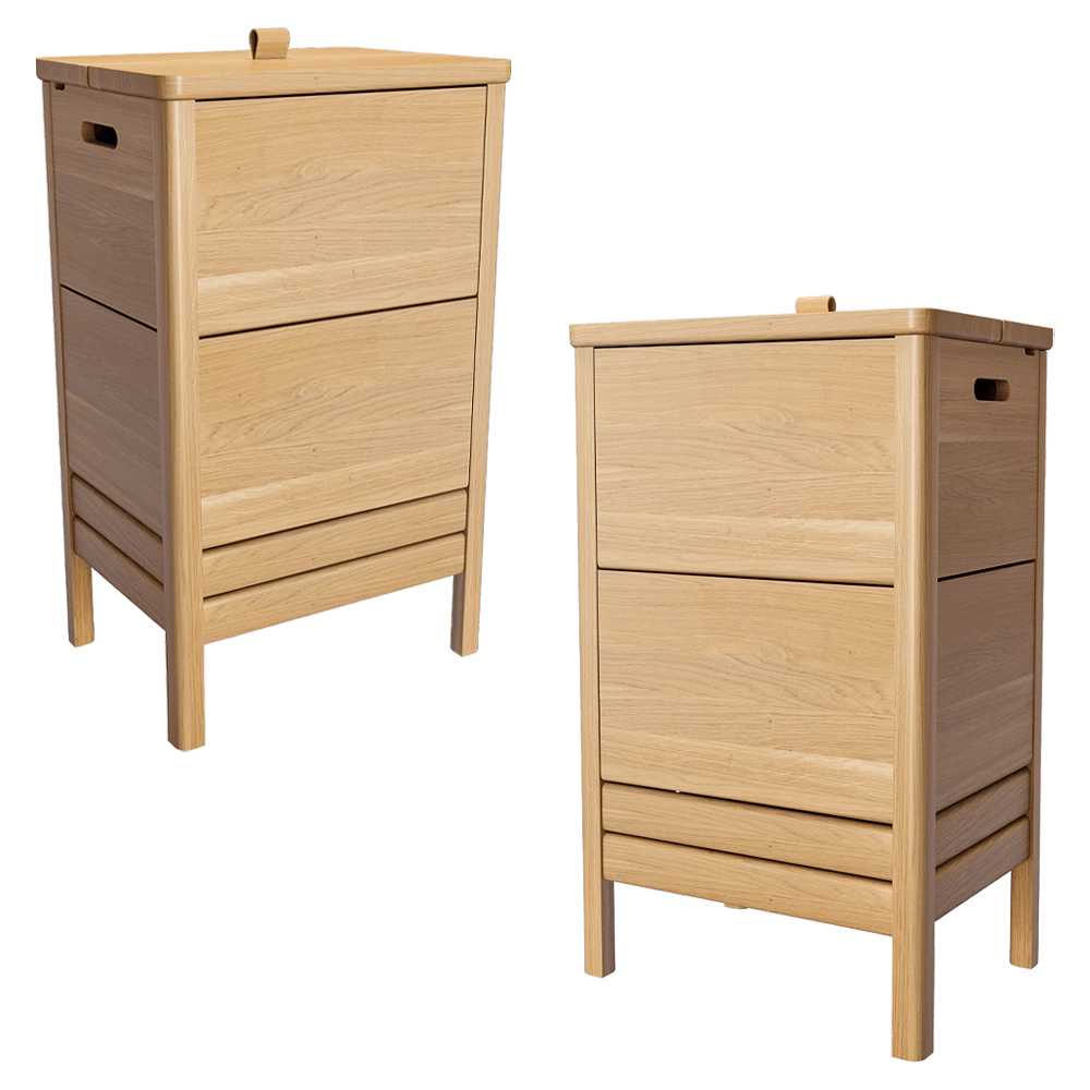 Form & Refine - Laundry box A Line  Oak 3D Model