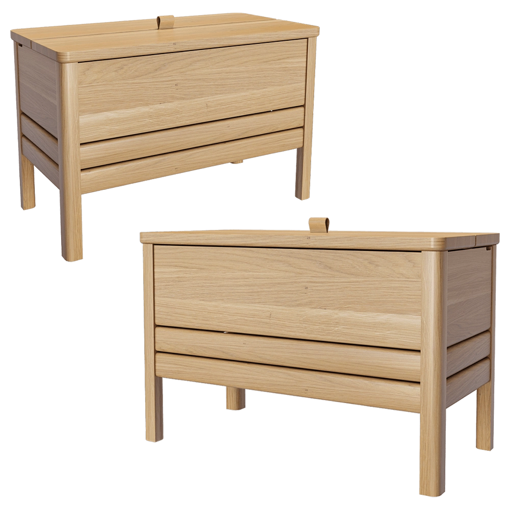 Form & Refine - Storage bench A Line 68 Oak 3D Model