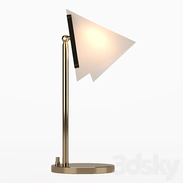 FORMA ROUND BASE TABLE LAMP Brass Loft Concept 43.31 3D Model