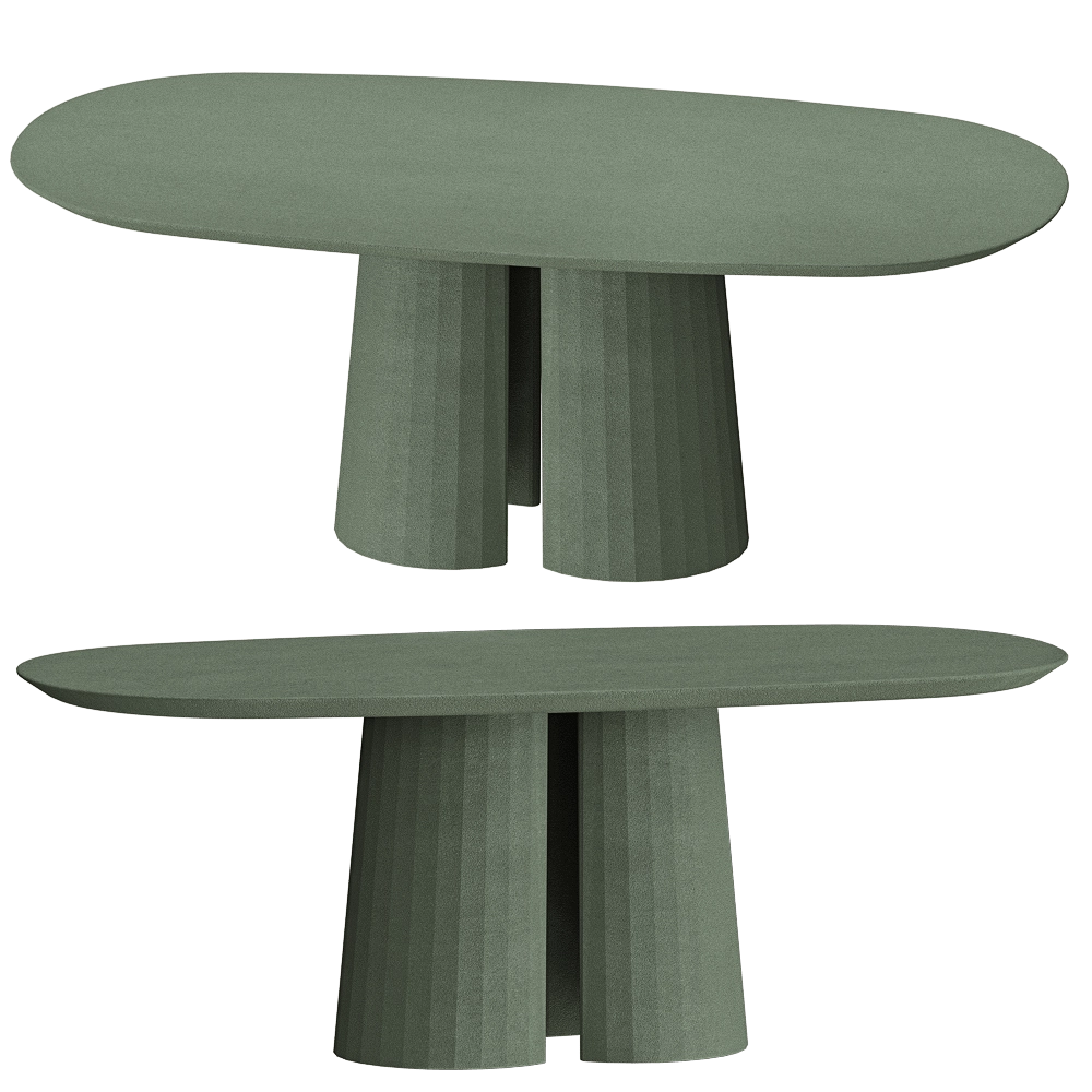 Forma&Cemento - Coffee table Fusto Oval II 3D Model