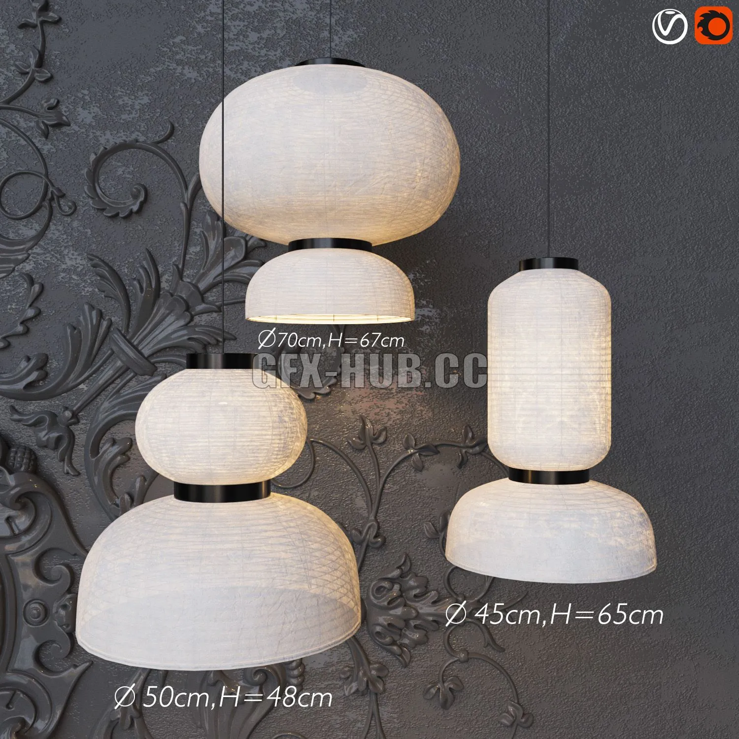 Formakami Jaime Hayon pendant lamp 3D Model