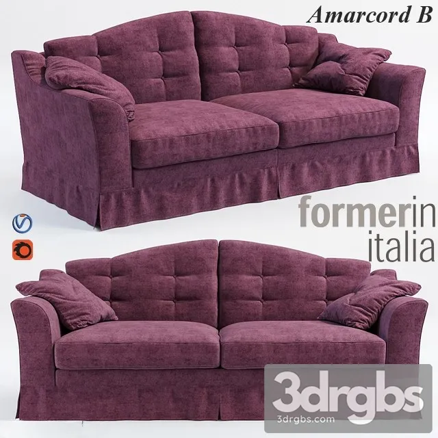Formerin Amarcord Sofa 3D Model Free