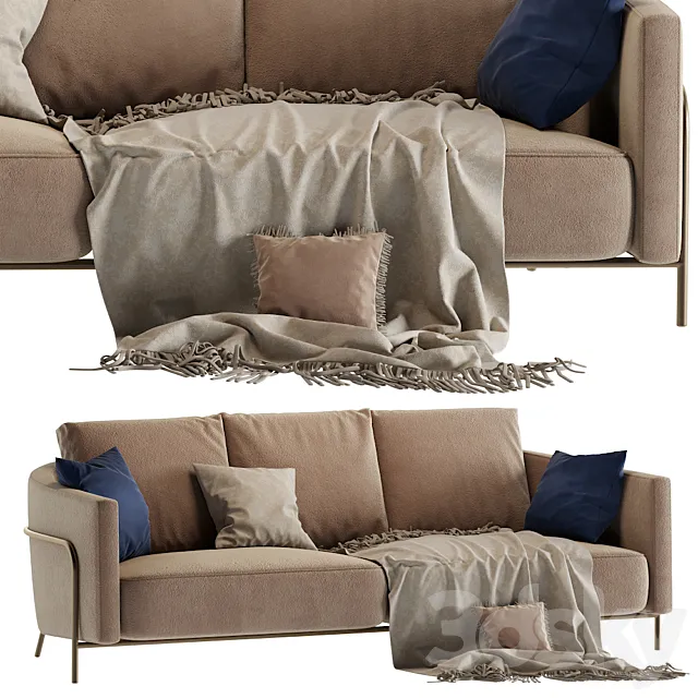 Formitalia GIULIA Velvet sofa 3DModel