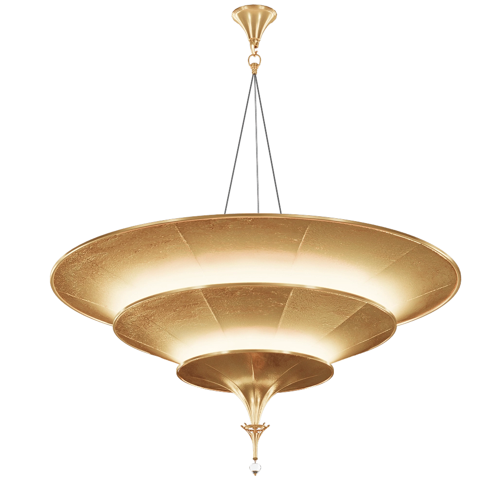 Fortuny  - Chandelier Icaro 3 tiers 3D Model