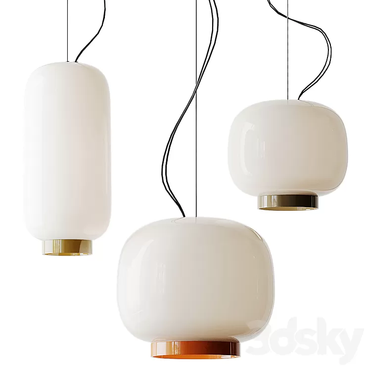 Foscarini Chouchin Reverse 3 Suspension Lamp 3D Model Free