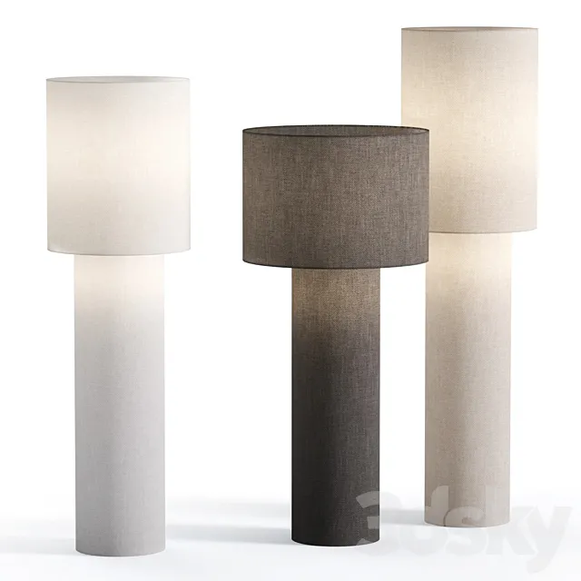 Foscarini for Diesel Pipe Floor Lamps 3D Model