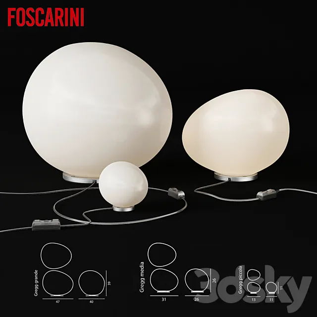 Foscarini Gregg Table 3D Model