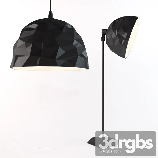 Foscarini Rock Suspension Lamp 3D Model Free