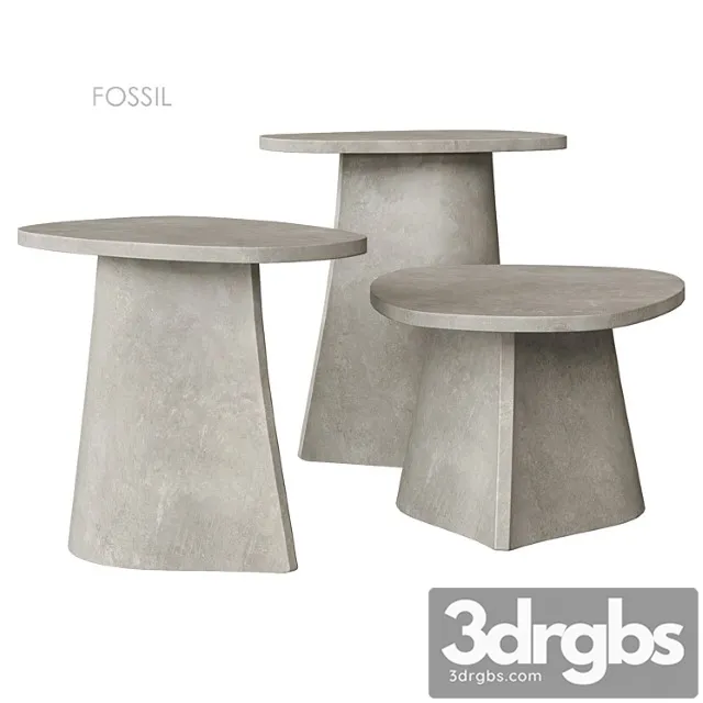 Fossil Table MDF Italia 3D Model Download