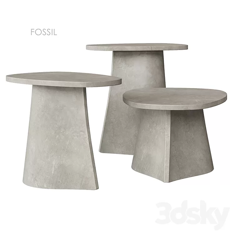 FOSSIL Table MDF Italia 3D Model Free