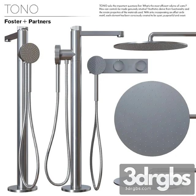 Foster Partners Shower Set 3D Model Free
