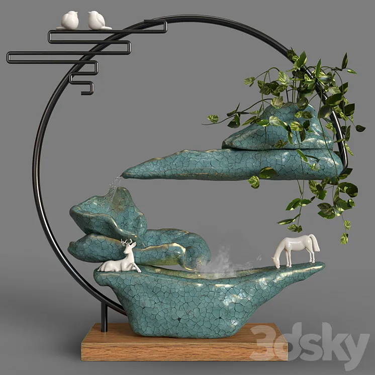 Fountain 03 3D Model Free