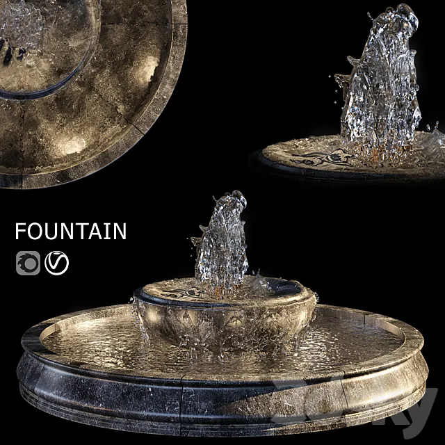 Fountain 16 3D Model