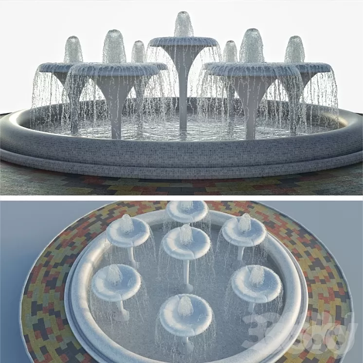 Fountain city 3D Model