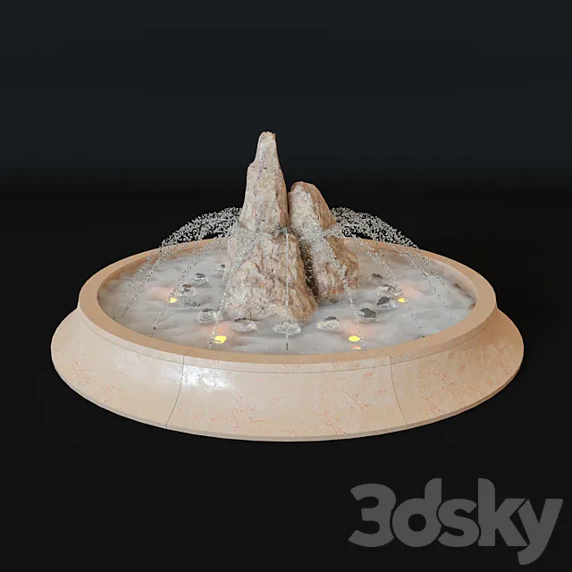 Fountain cliff 3D Model
