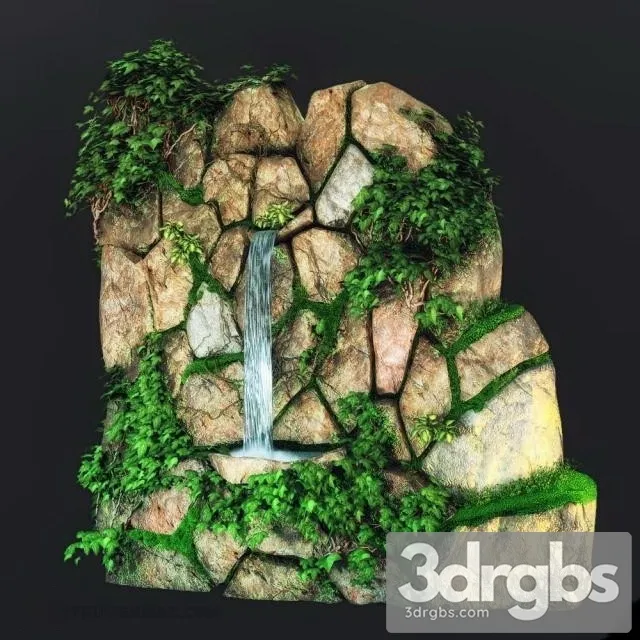 Fountain Rockery 3D Model Download