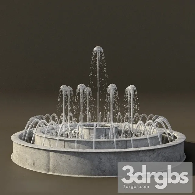 Fountain Water 3D Model Free