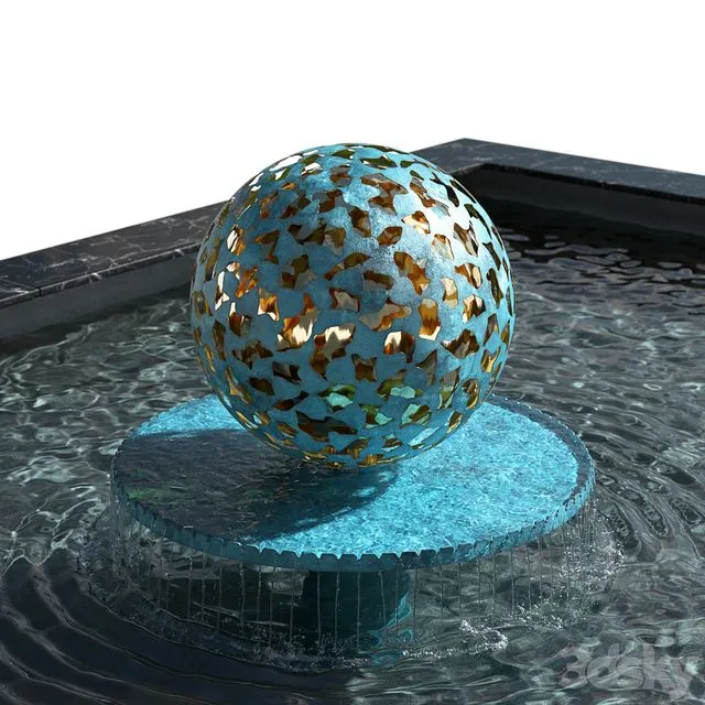 Fountain - Water Mantle by David Harber 3D Model
