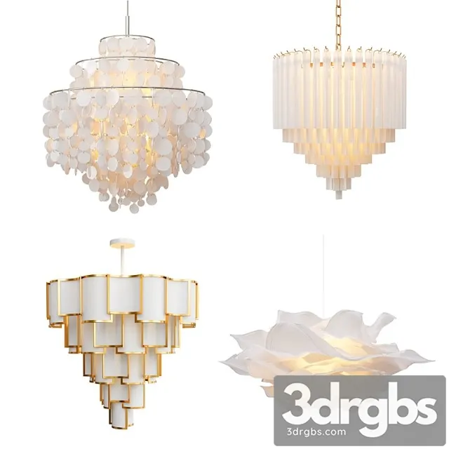 Four exclusive chandelier collection 3 3D Model Free
