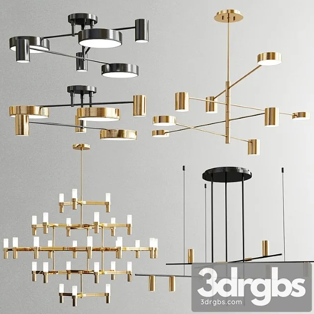 Four exclusive chandelier collection 35 3D Model Free