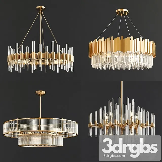 Four Exclusive Chandelier Collection 37 3D Model Free