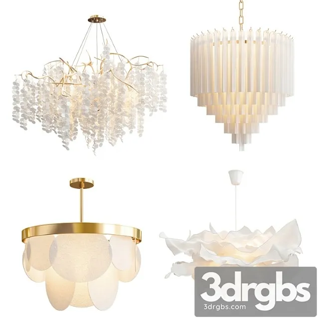 Four Exclusive Chandelier Collection 66 3D Model Free