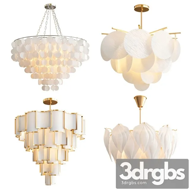 Four exclusive chandelier collection 70 3D Model Download