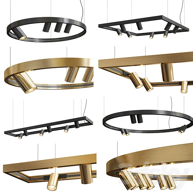 Four Exclusive Chandelier Collection_12 3DModel