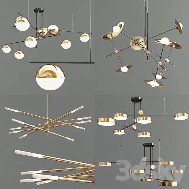 Four Exclusive Chandelier Collection_18 3D Model