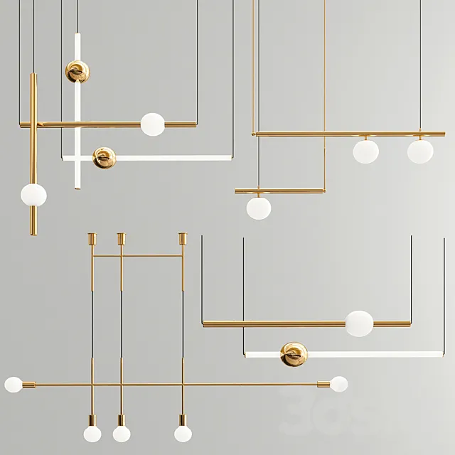 Four Exclusive Chandelier Collection_30 3D Model